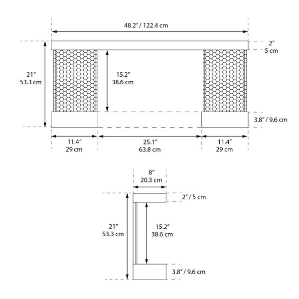 Mantel shelf with fireplace